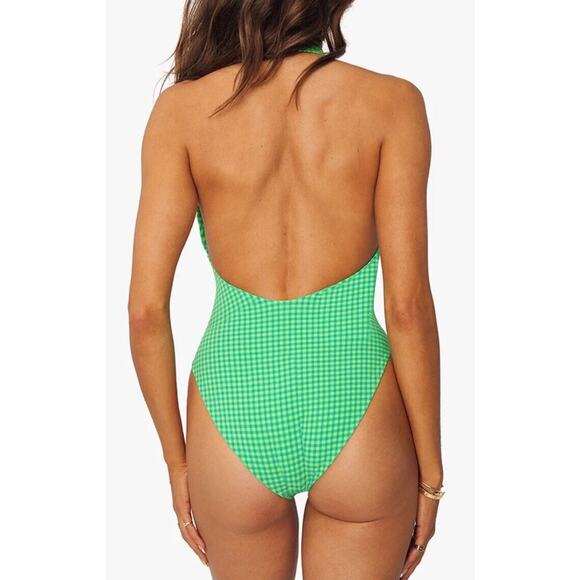 WeWoreWhat Other - WeWoreWhat‎ RETAIL $195 | Neon Seersucker Collar Racerback One-Piece | Size: XL